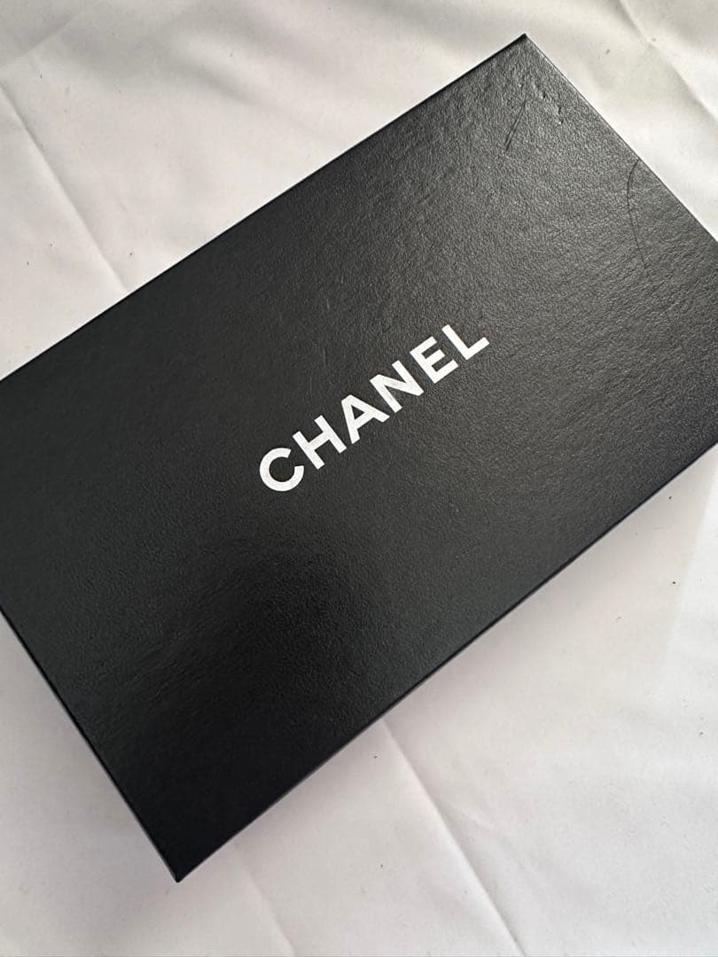 CHANEL《ヴィンテージ ロゴヘアバレッタ》ベージュ 箱有 くすみカラー