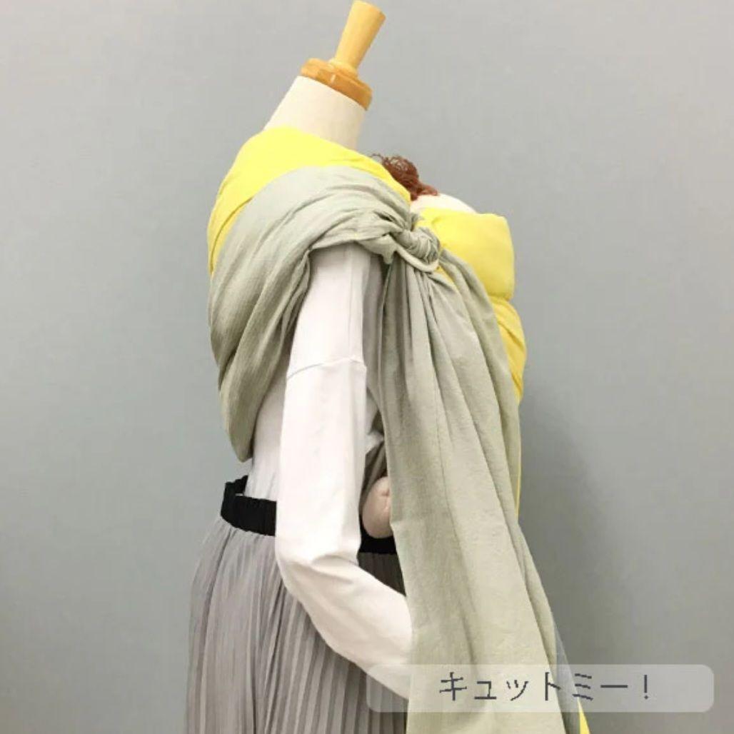 キュット ミー！823 しじら織 オリンピアード／サンド（薄手）抱っこ紐