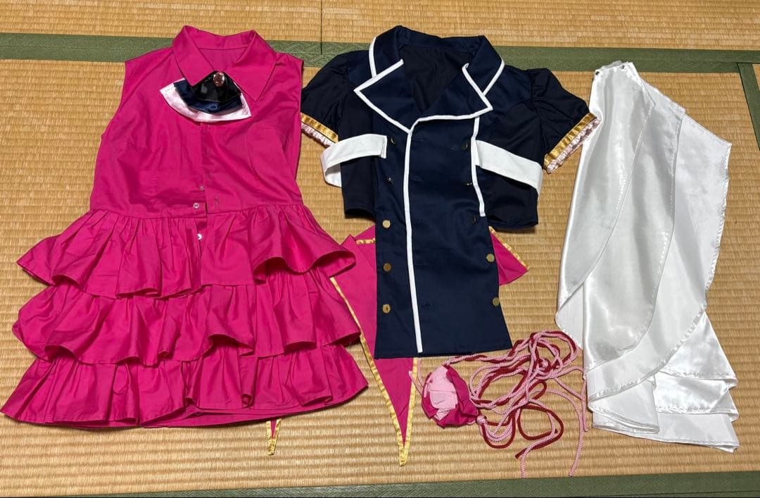 【手作り品・2点セット】刀剣乱舞 乱藤四郎 通常・極 コスプレ衣装