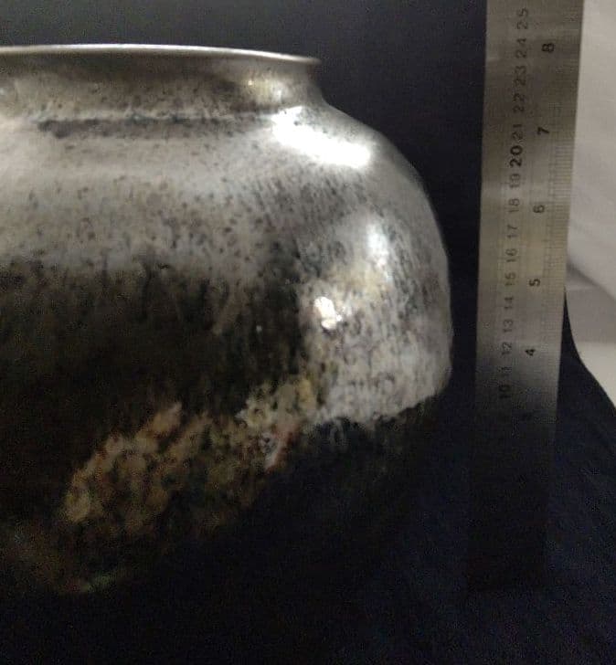 木村盛和  鉄釉窯変 壺