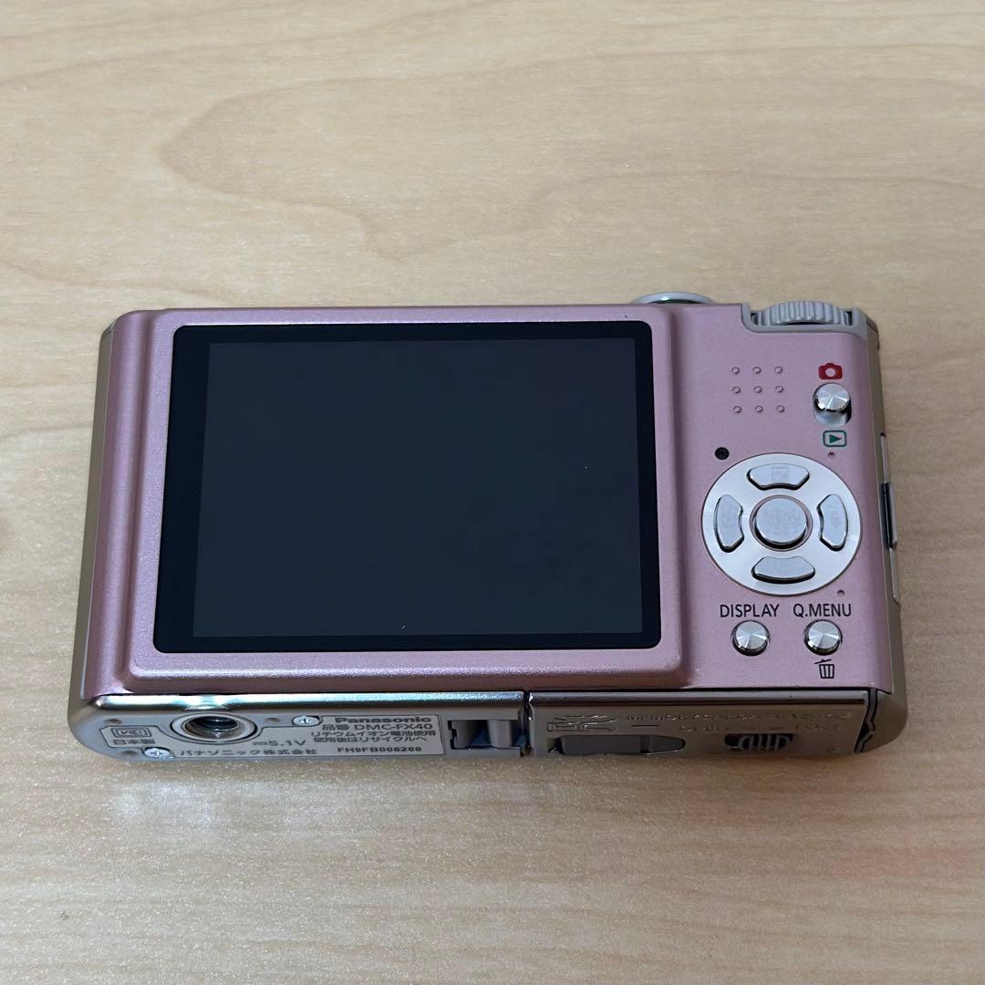 【動作品】Panasonic LUMIX DMC-FX40 ピンク 箱あり完品
