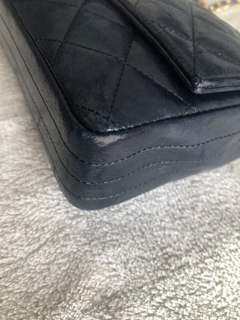 CHANELマトラッセ　ラムスキン　ショルダーバッグ