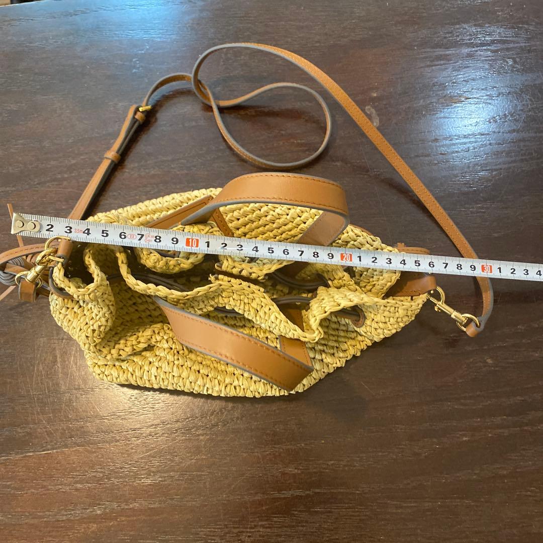 ANYA HINDMARCH ベージュ かごバッグ美品