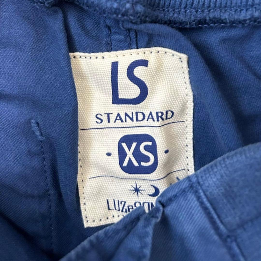 【XSサイズ】ストレッチスリムリブパンツ ネイビー XS レディース