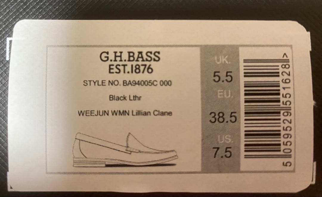G.H.BASS WEJUNS CLANE サイズ24.5センチ
