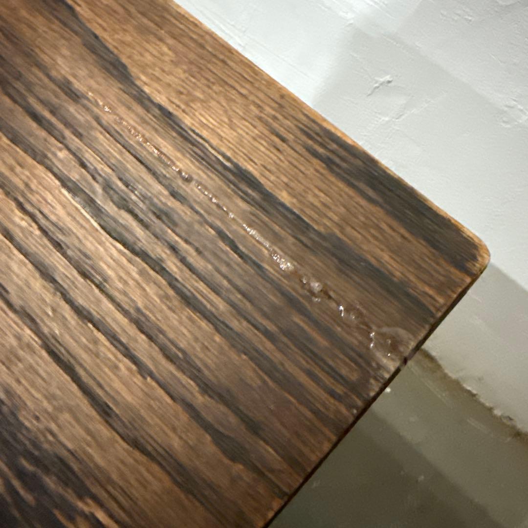 ヴィンテージ　木製ウォールシェルフ　2段シェルフ