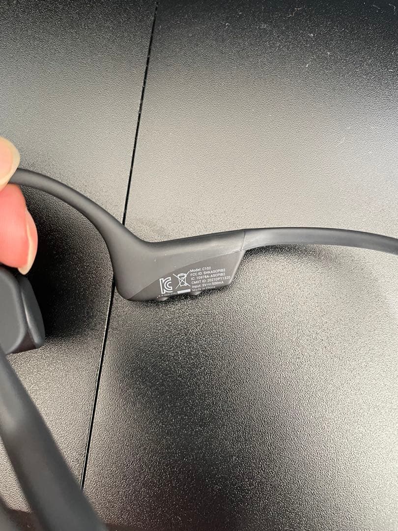 Shokz OPENCOMM骨伝導イヤホン ブラック ビジネスヘッドセット