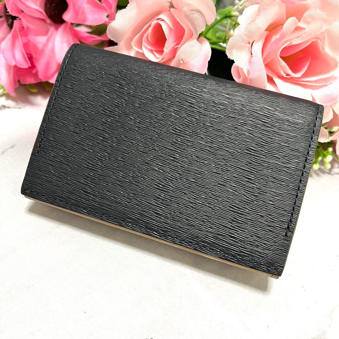 【未使用品】ポールスミス 名刺入れ カードケース レザー ネイビー