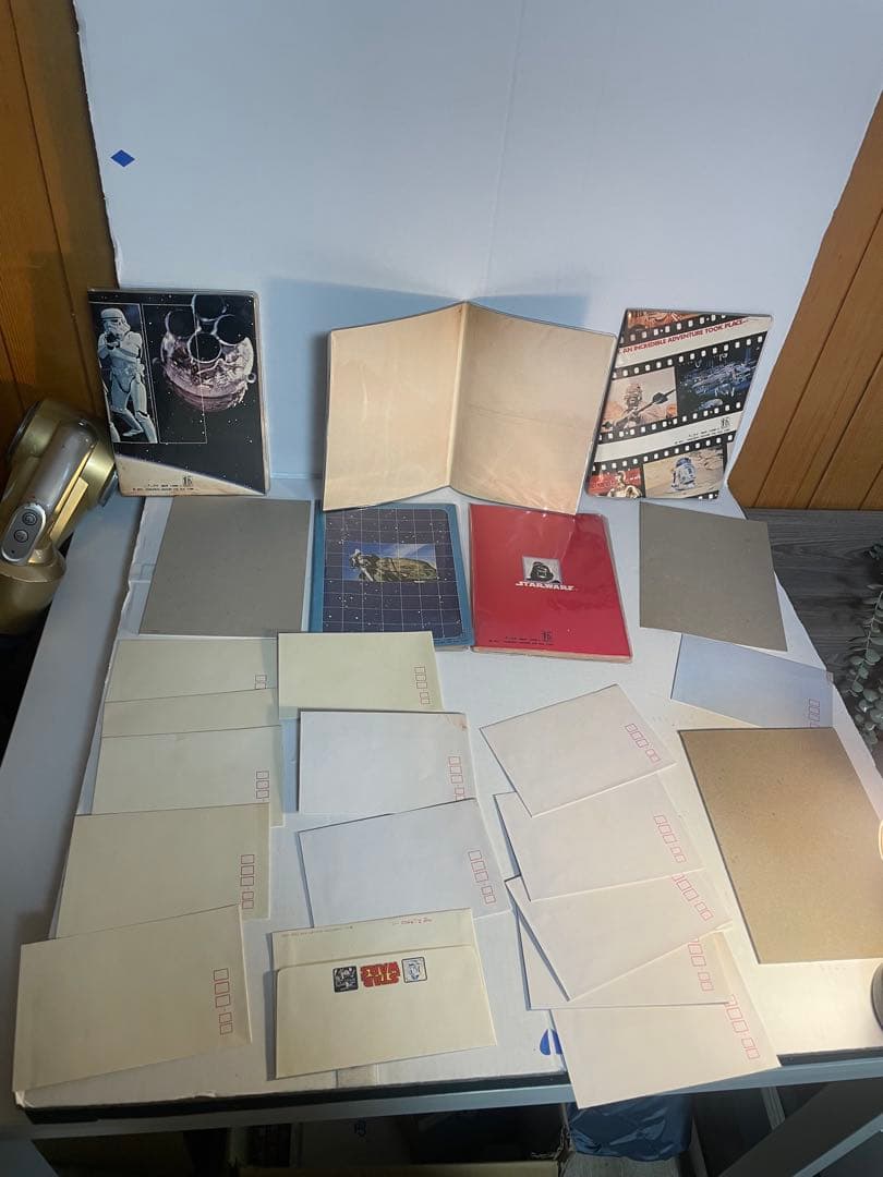 当時物 STAR WARS ファイル付便箋封筒セット 5種 ユニカ 1977