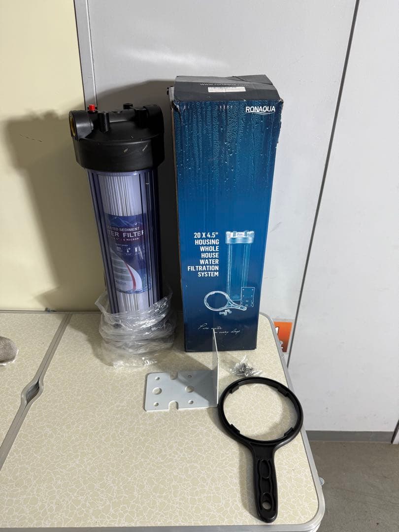 カーボン浄水フィルター 20インチ Big Blue セット CB205-8B