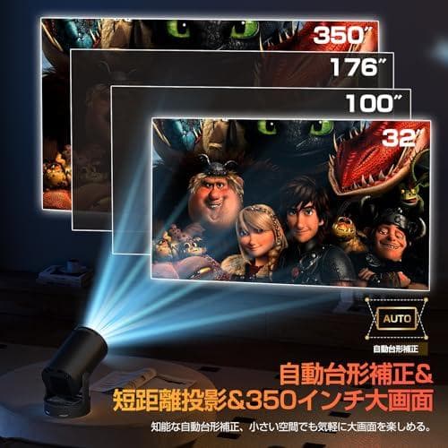 プロジェクター 家庭用 超小型 【2025アップグレード版Android TVm