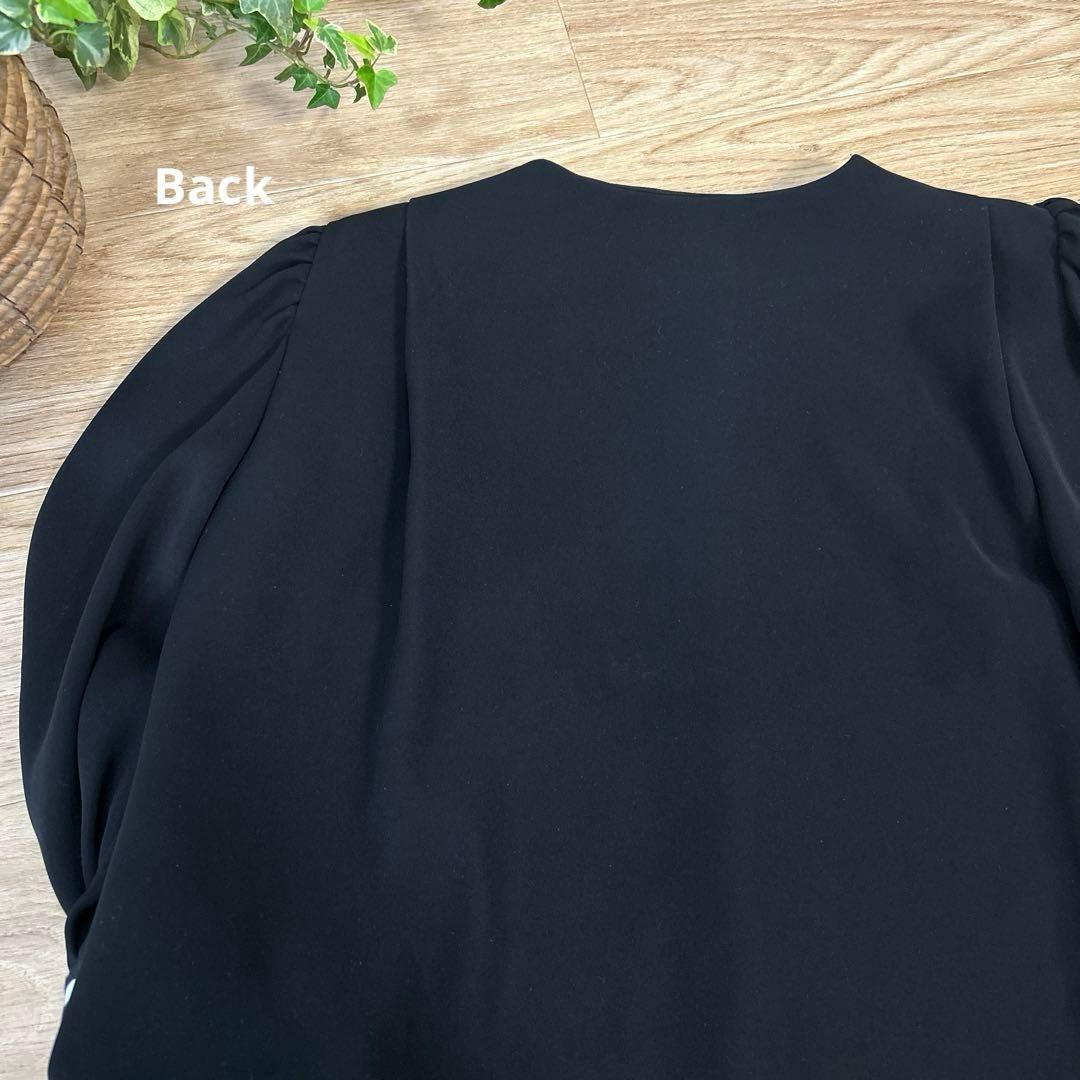 ボーダーズアットバルコニー　バルーンスリーブトップ　38　長袖カットソートップス