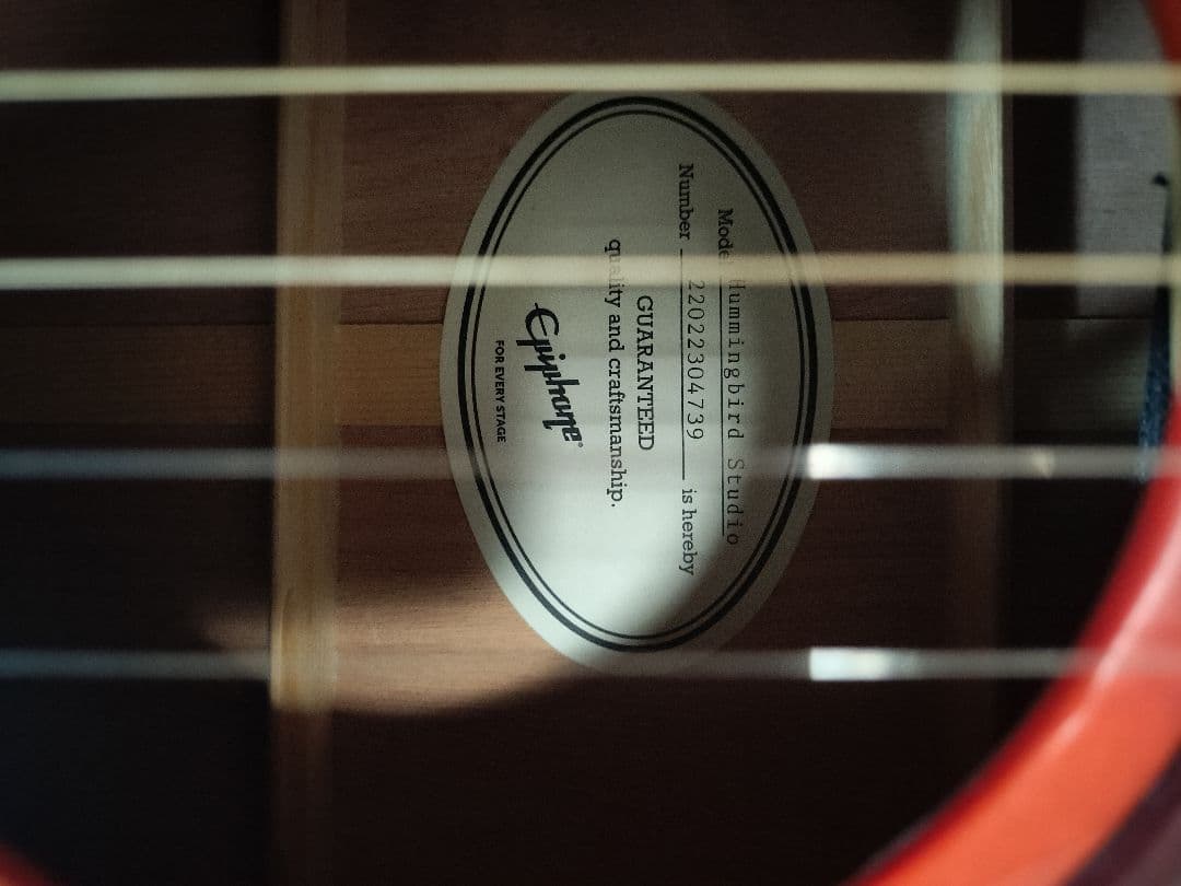 Epiphone Hummingbird エレアコ