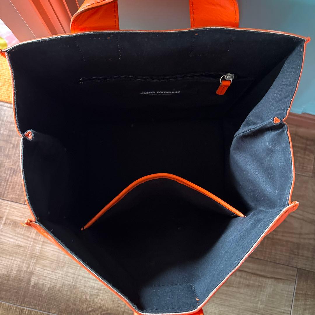 JUNYA WATANABE オレンジ パイソン柄 バック