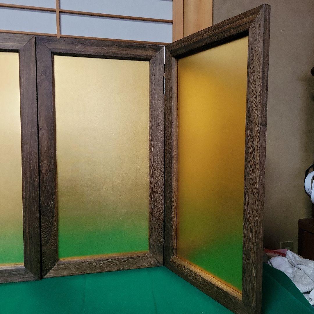 五月人形用　屏風　20号　金沢絹目　M