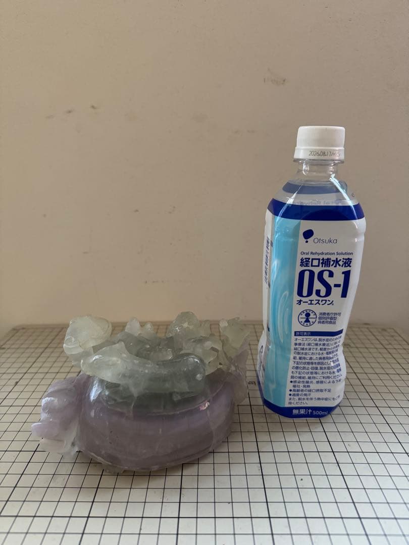 フローライトのロングイ(龍亀)の置物