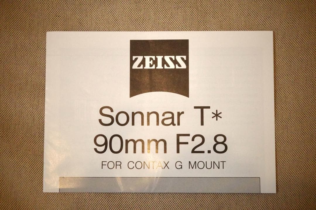 【極上】 Carl Zeiss T* Sonnar 2.8/90 単焦点レンズ