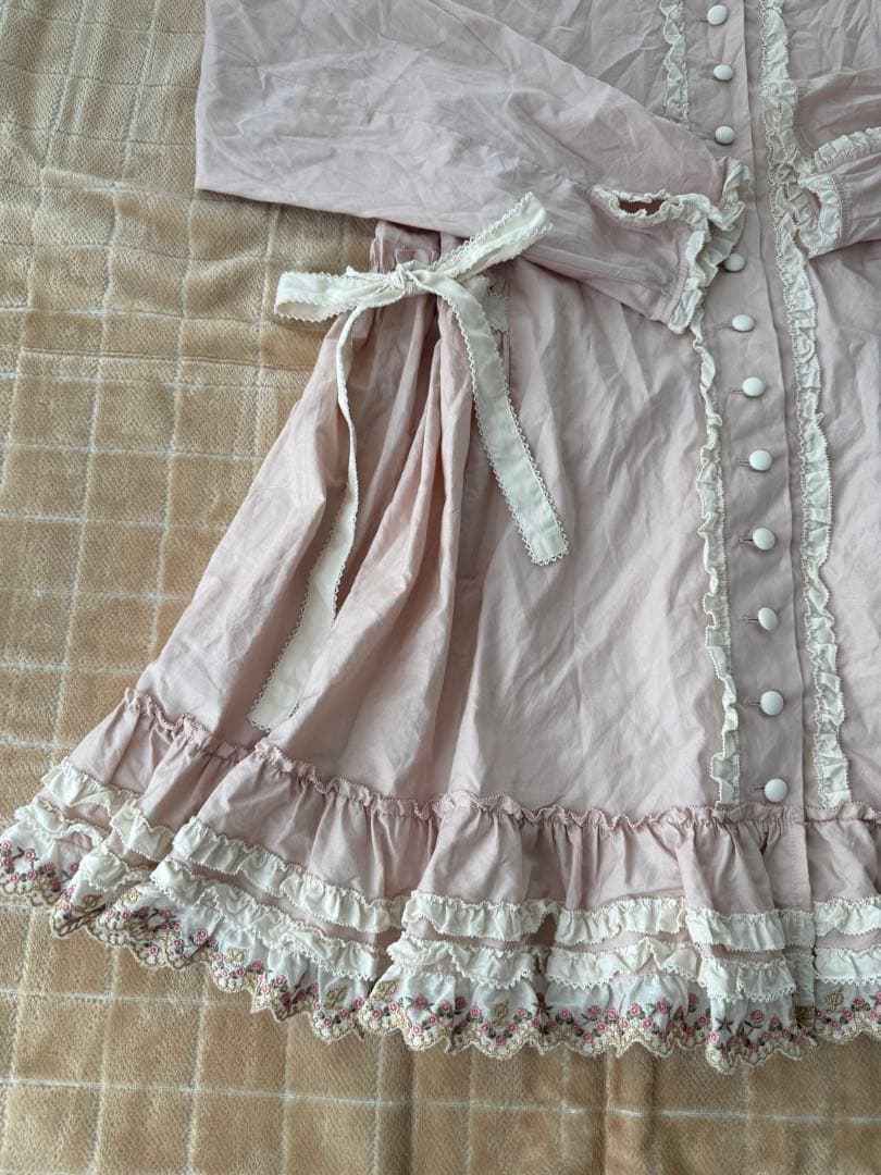 ピンクハウス　レース 薄ピンク　オーバーブラウス