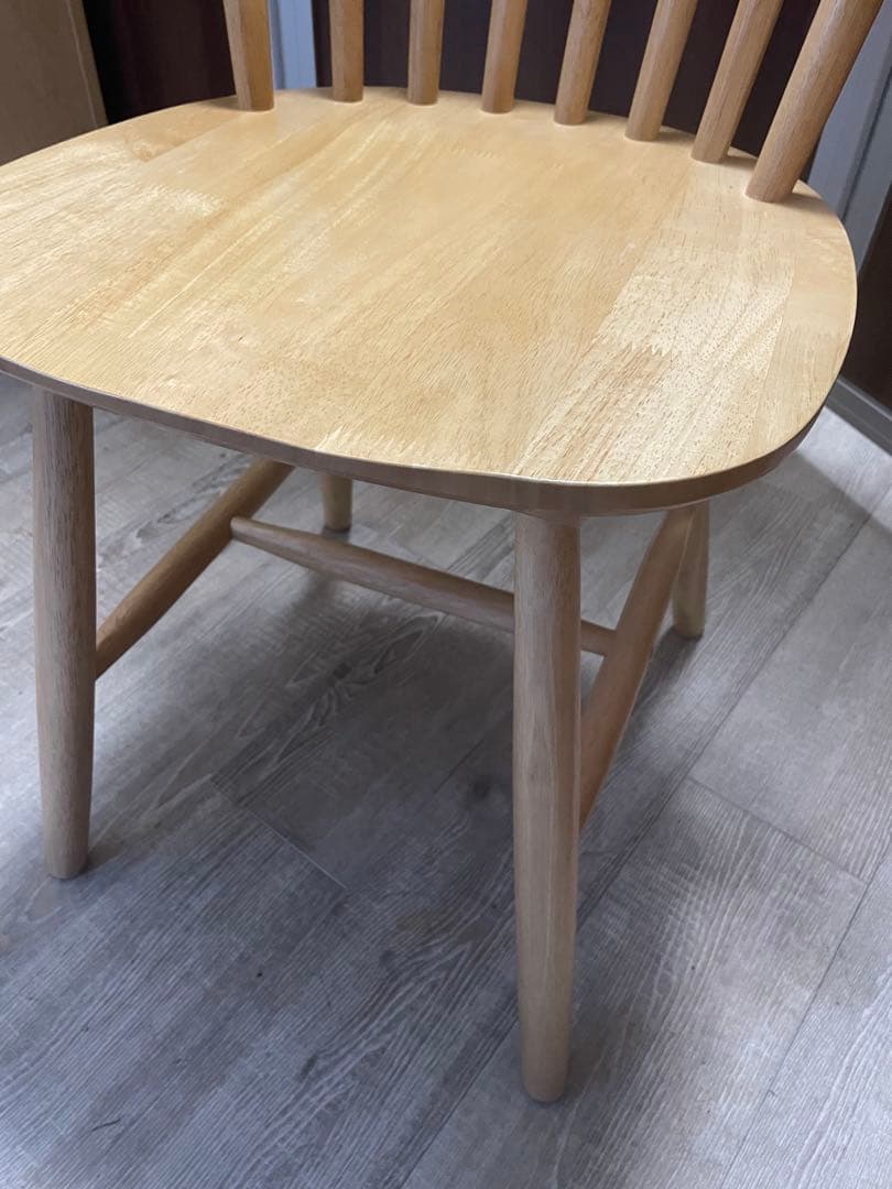 ウィンザーチェア　木製スピンドルバック　ダイニングチェア　④