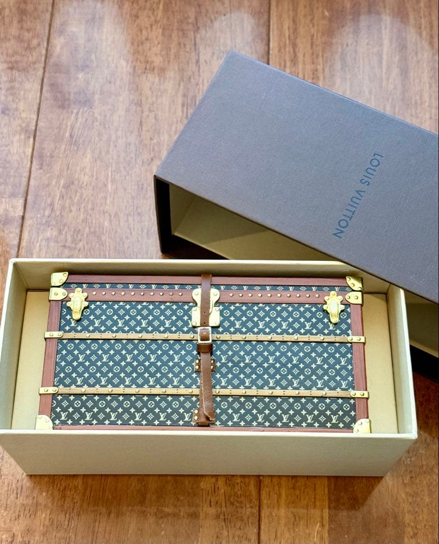 【VIPノベルティ】ルイヴィトン モノグラム トランク型 ペーパーウェイト