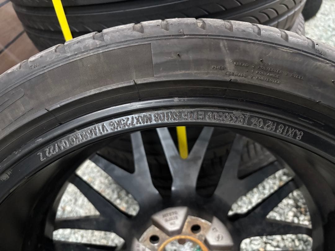 MSW OZ ブラック 225/40 R18 ホイールセット 4本