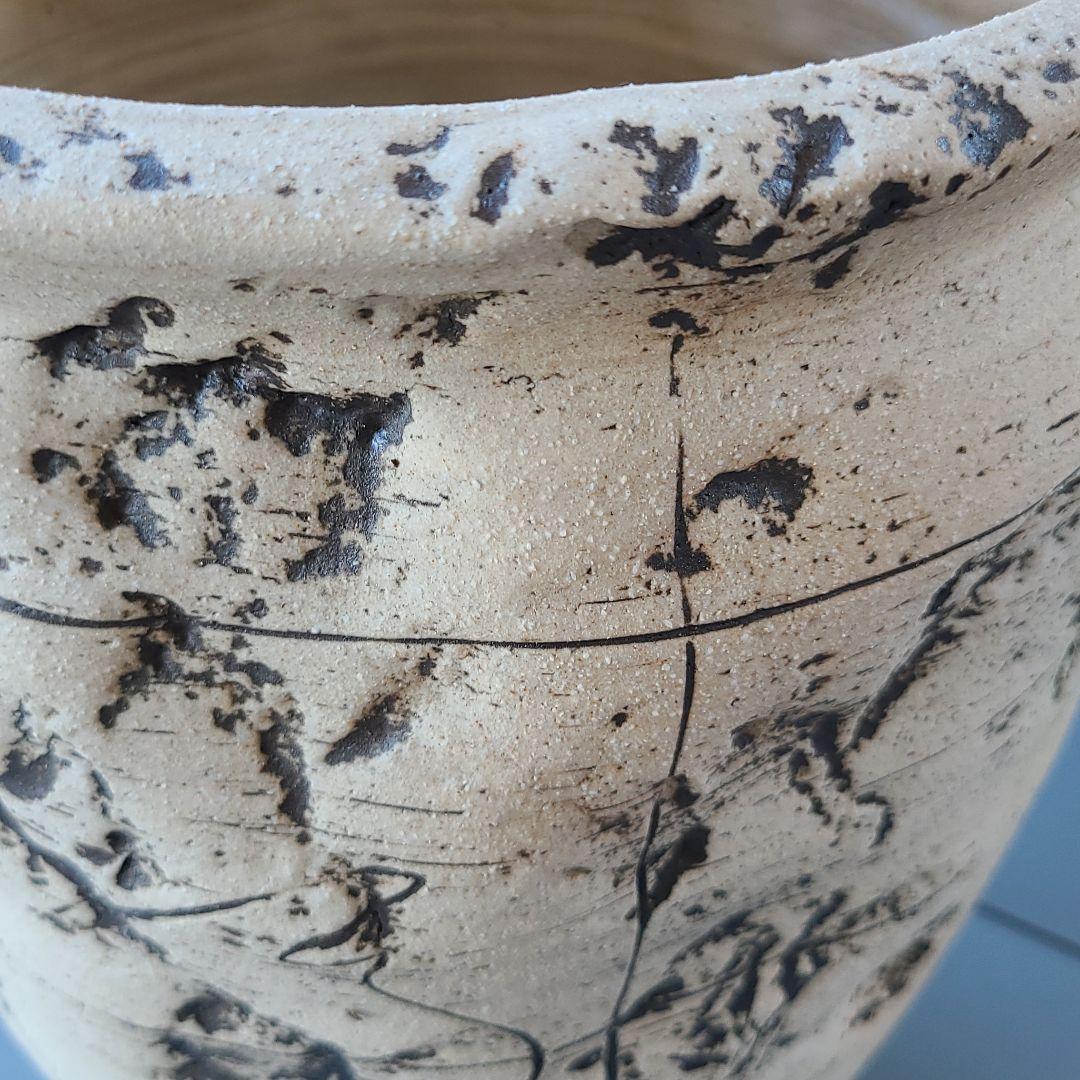 信楽焼 傘立て 白化粧 高さ４５cm