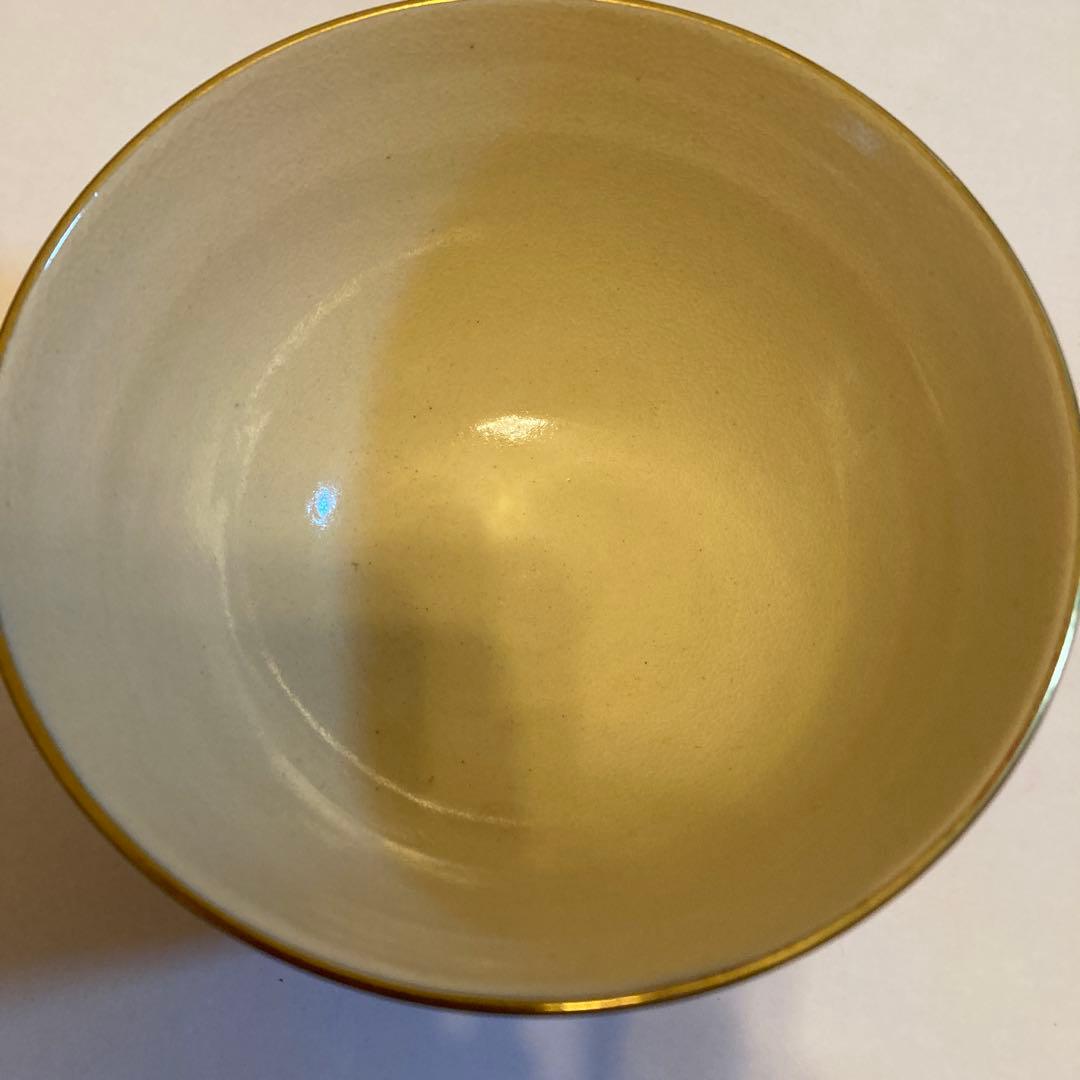 高台寺窯金襴手朱色茶碗