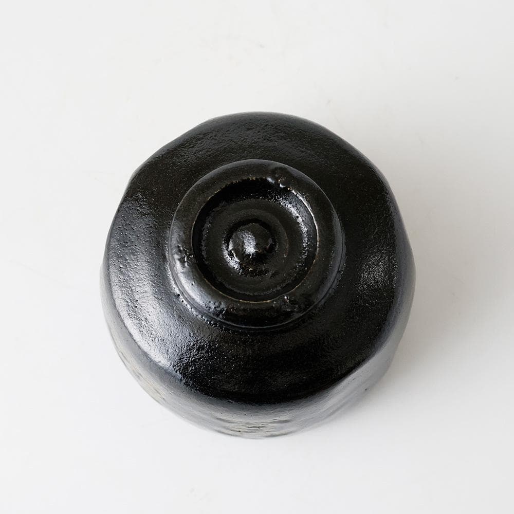 未使用 美品 黒茶碗 銘 宣弘 富山常願寺 茶碗 共箱 茶道具