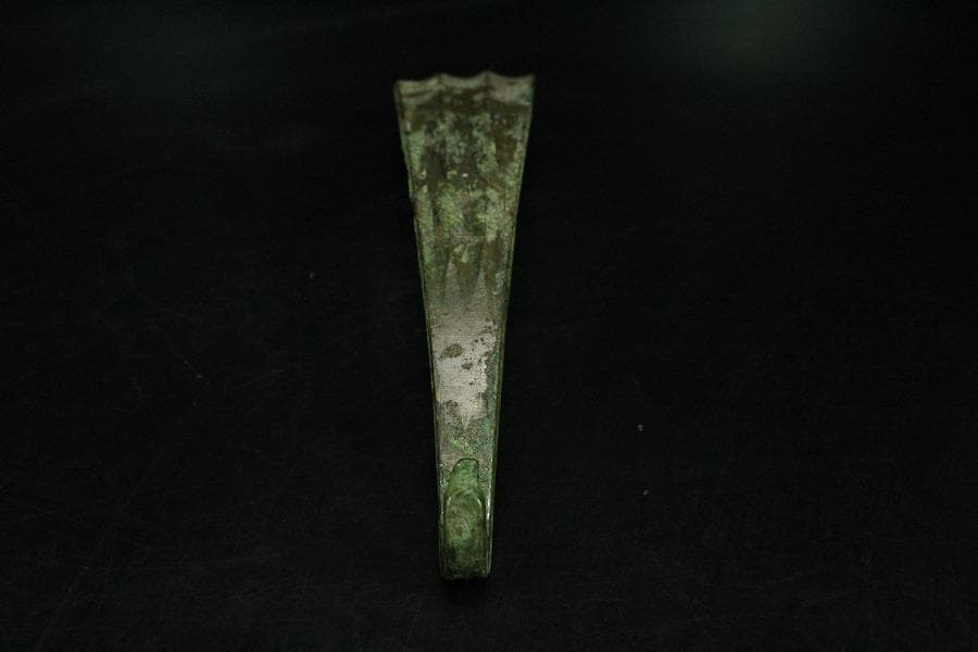 中国美術 戦国 青銅 帯駒 古美術(K-LC965)