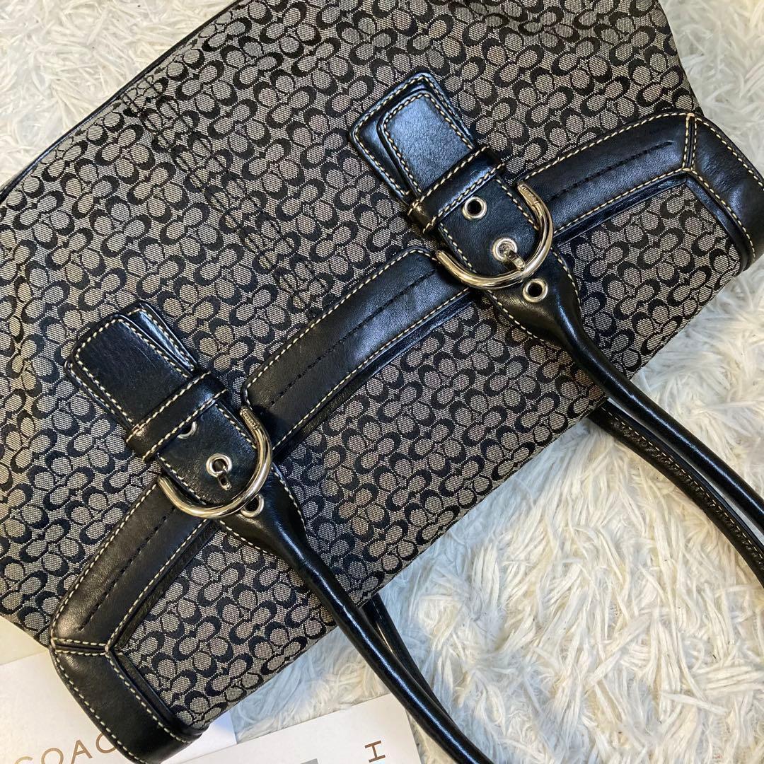 極美品 vintage coach old mini Boston flap