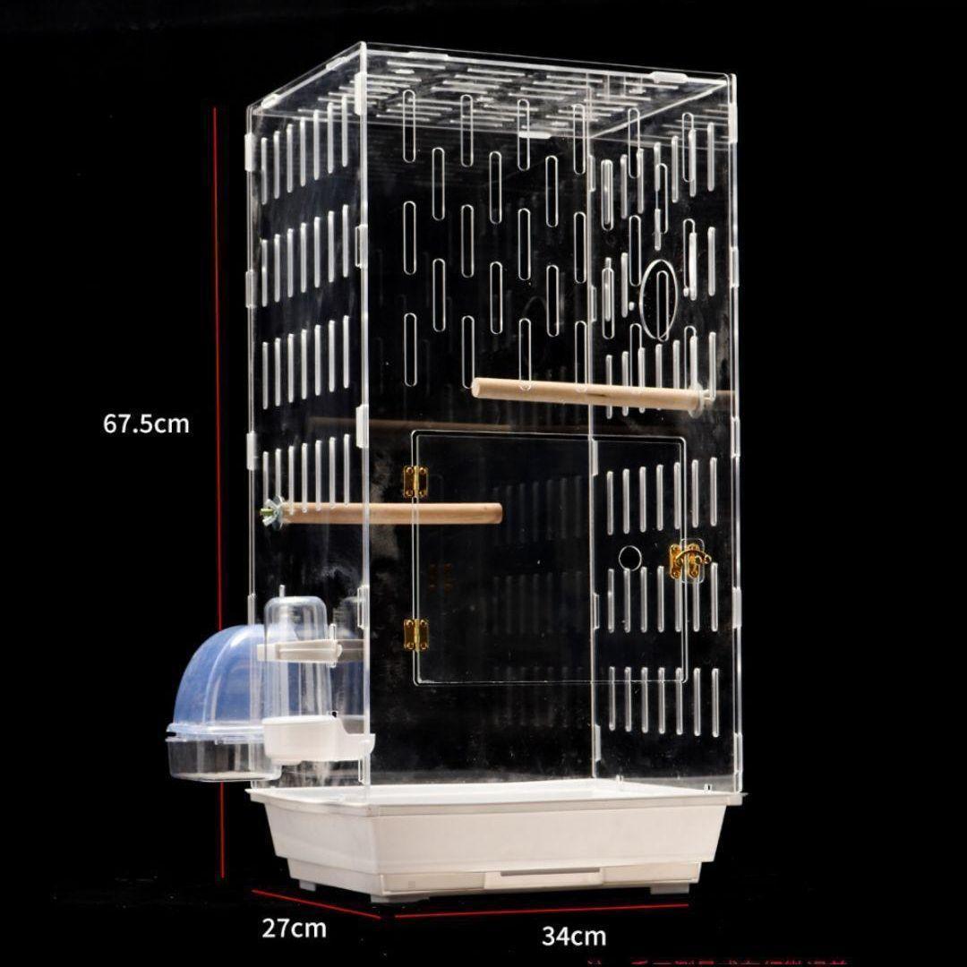 《ラスト１点》 アクリル ケージ 360度 小動物 鳥 モモンガ ドーナツ綱