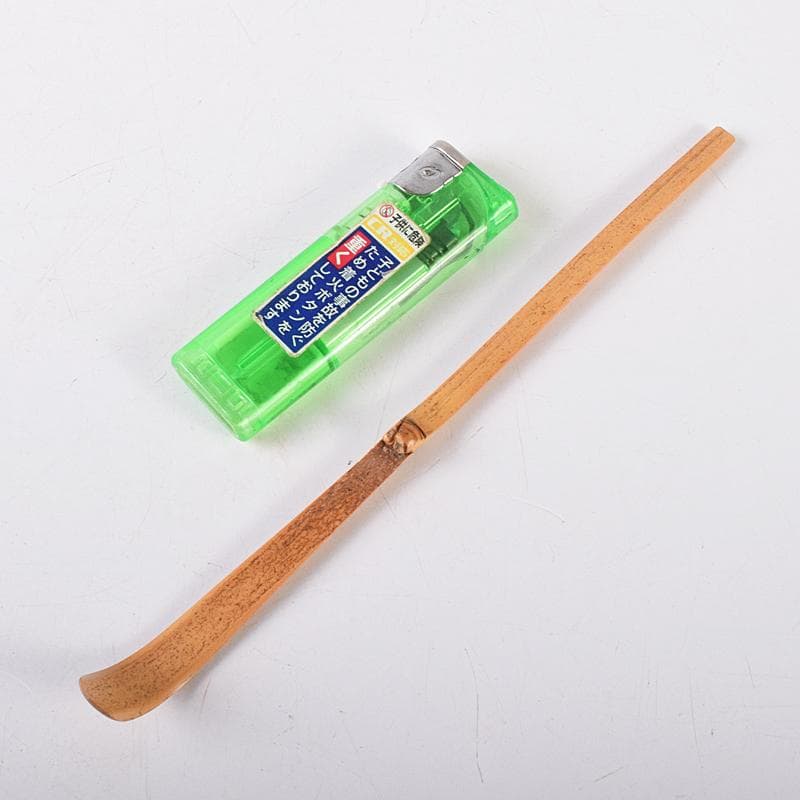 茶道具　黒田正玄下削　表千家十三代即中斎　自作茶杓　共筒共箱　D　R7945