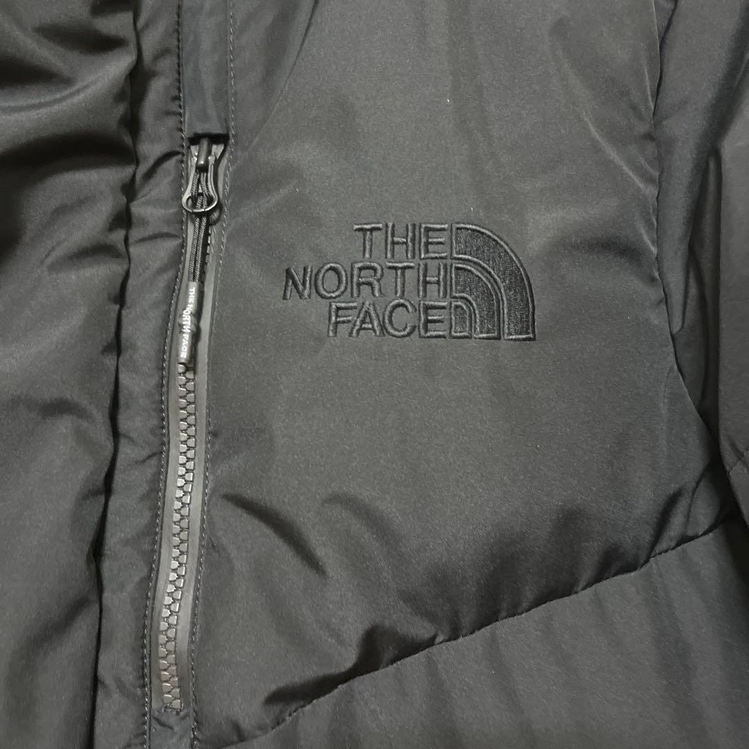 美品 ノースフェイス ロングダウンジャケット ブラック メンズXS レディースM