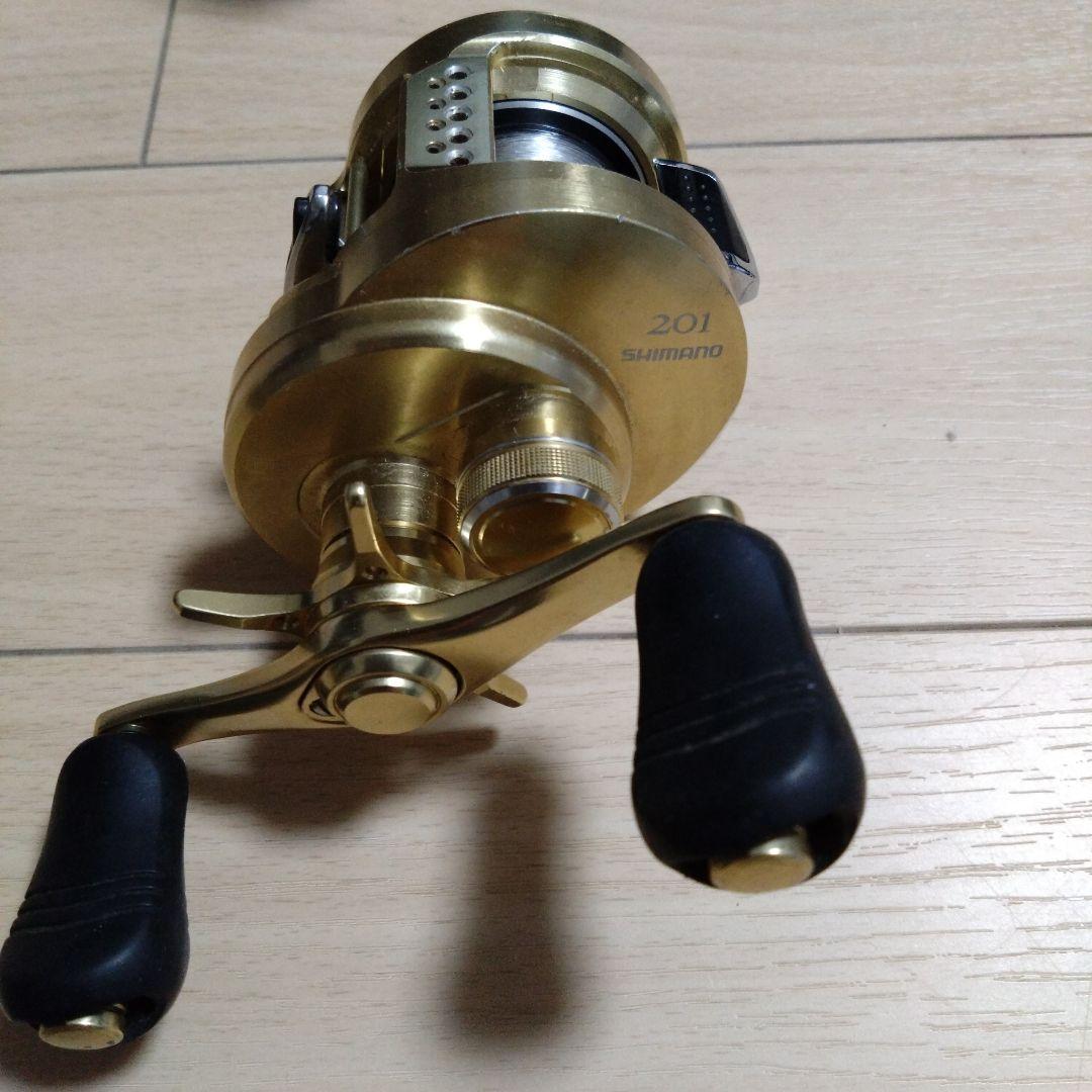 SHIMANO 両軸リール 201 ゴールド