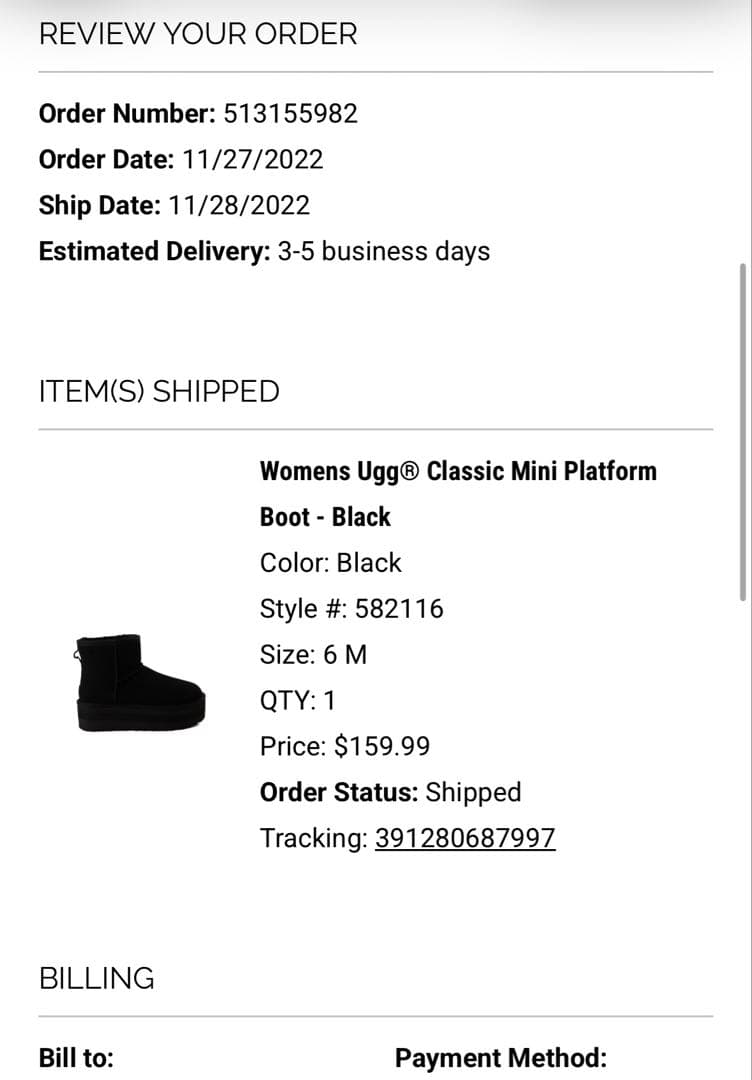 新品未使用!UGG CLASSIC MINI PLATFORM 黒　23cm