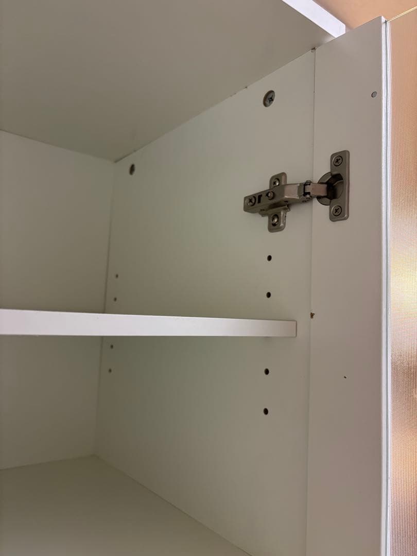 美品 ニトリ ホワイト食器棚