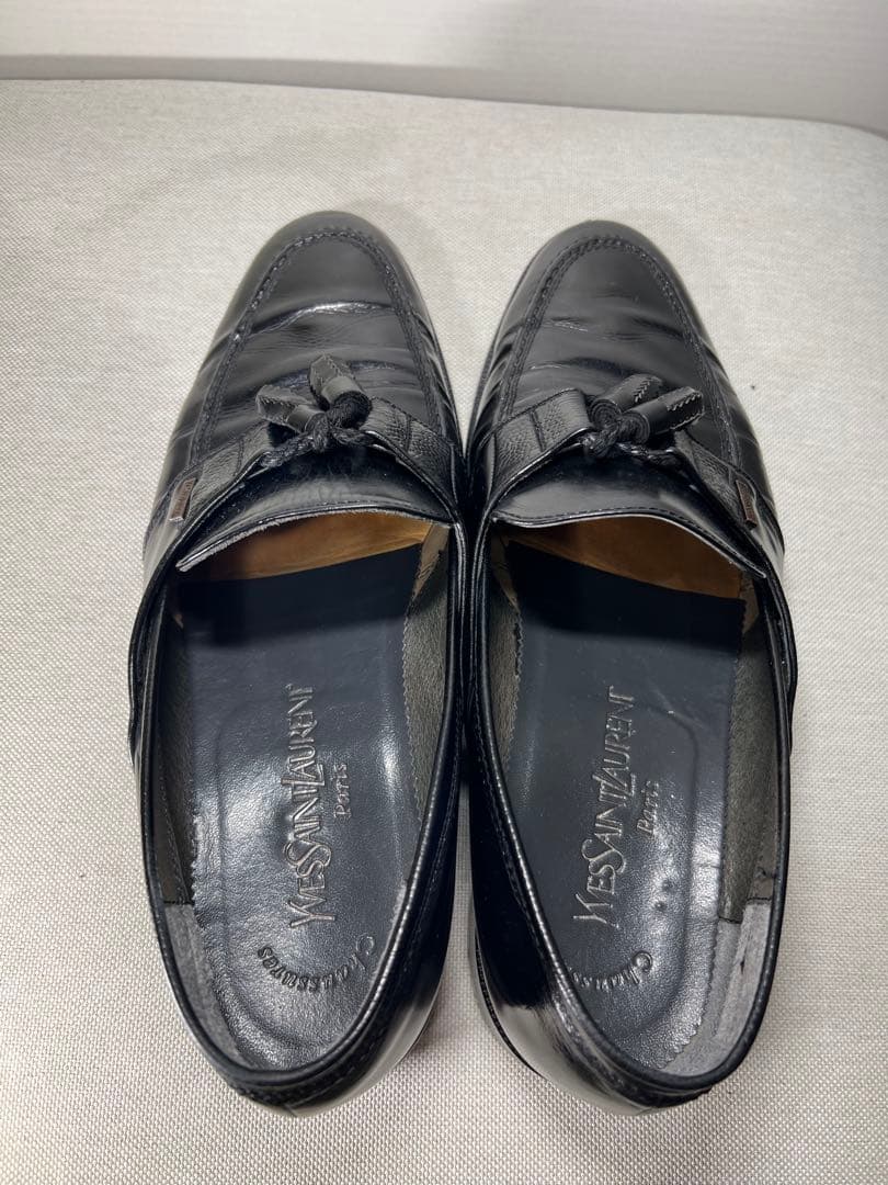 【美品/レア】Yves Saint Laurent ブラック タッセルローファー