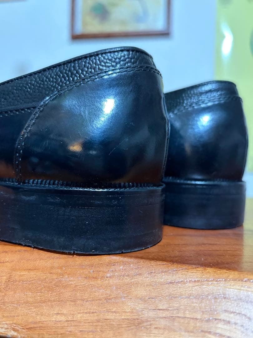 90's 【イヴ・サンローラン】　タッセルローファー 黒 #385 YSL