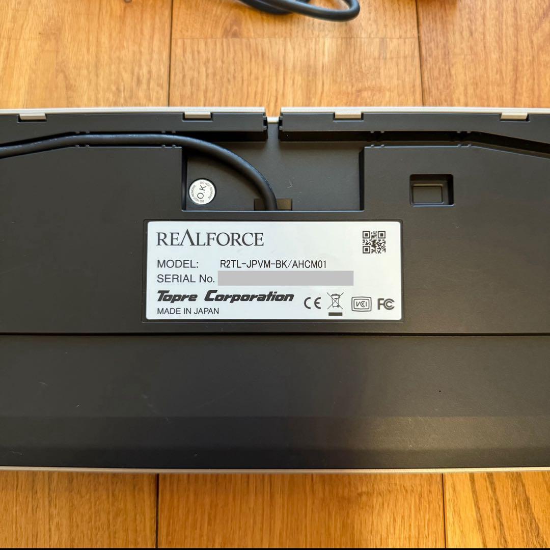 キーボード Realforce TKL for Mac / R2TL-JPVM-BK