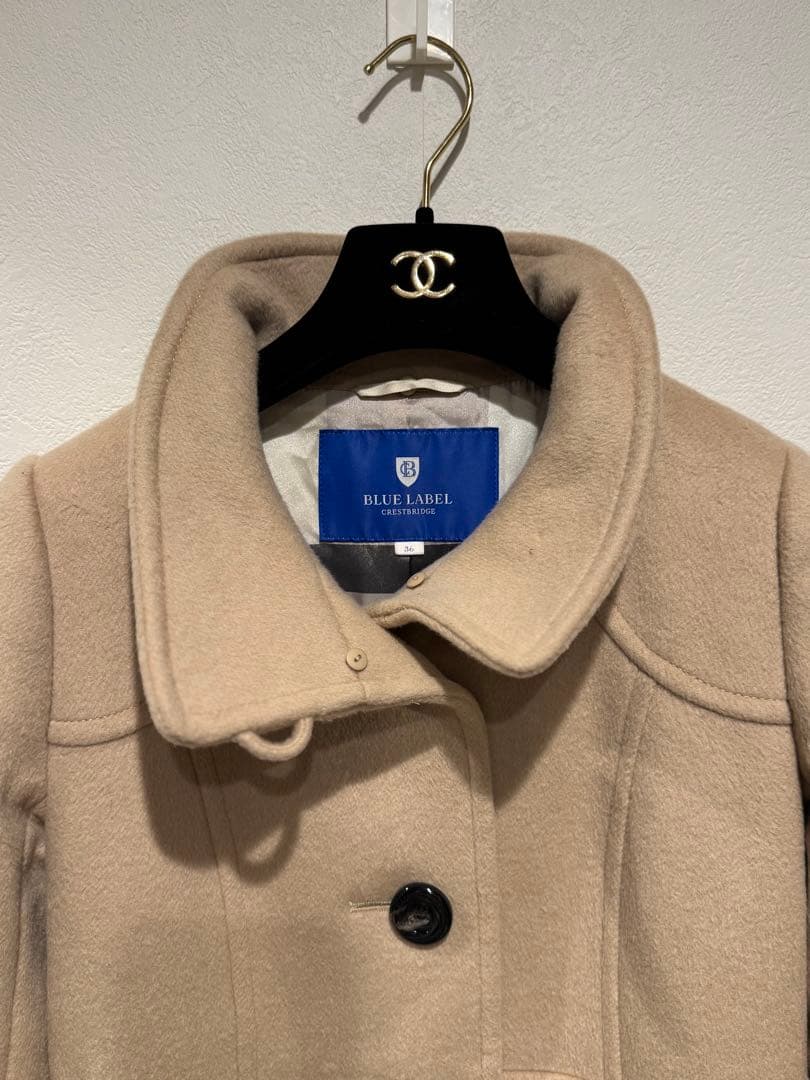 ブルーレーベル ウールコート ベージュ