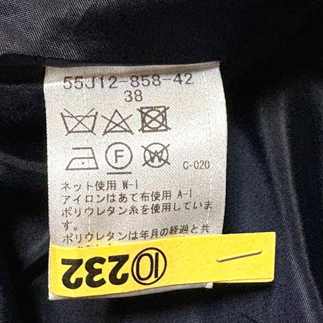 ブルーレーベルクレストブリッジ⭐️チェックフラノワンピース⭐️長袖ワンピース⭐️38