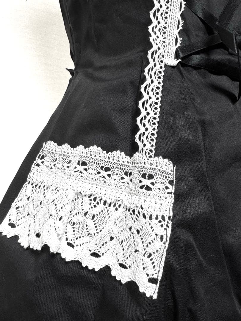 BABY 裾スカラップジャンパースカート（旧型）JSK 黒白 ブラック