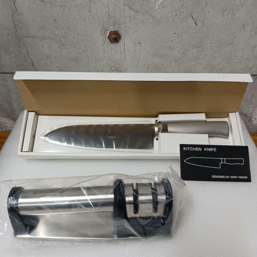 柳宗理デザイン包丁 18cm ケヴンハウン シャープナーセット 1031-011
