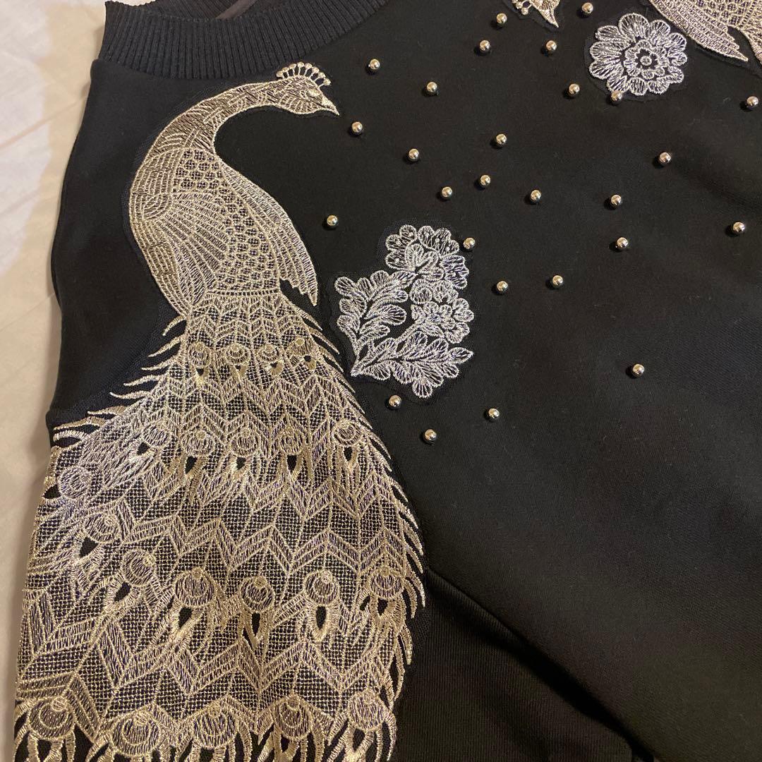 レア！新品タグ付ヴィヴィアンタム鳳凰と花刺繍トレーナー 38