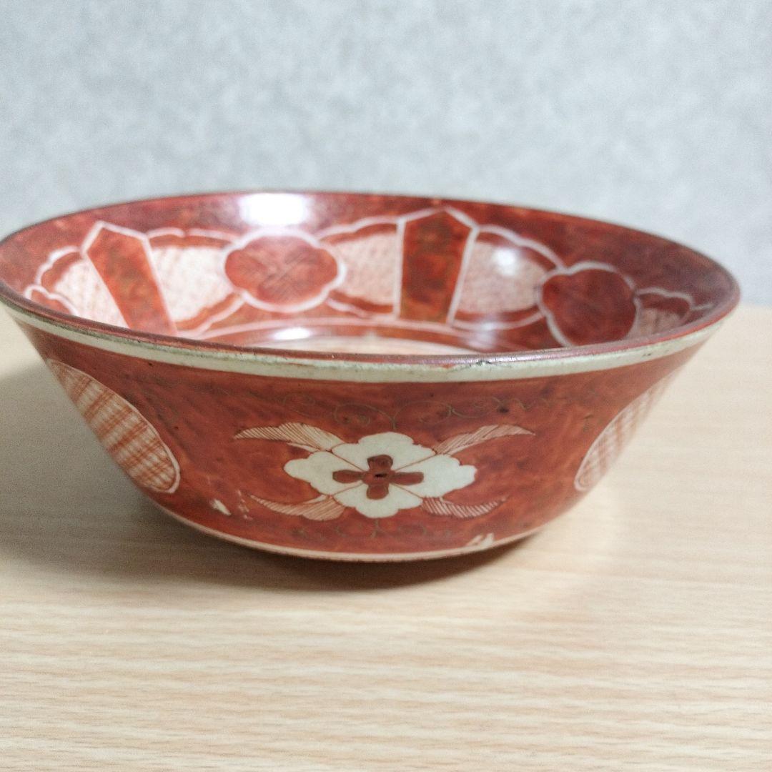 古九谷　彩色金襴手　鉢　九谷生青　明治時代