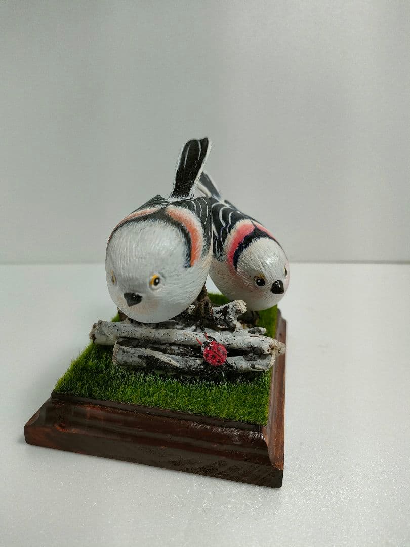 シマエナガ　バードカービング