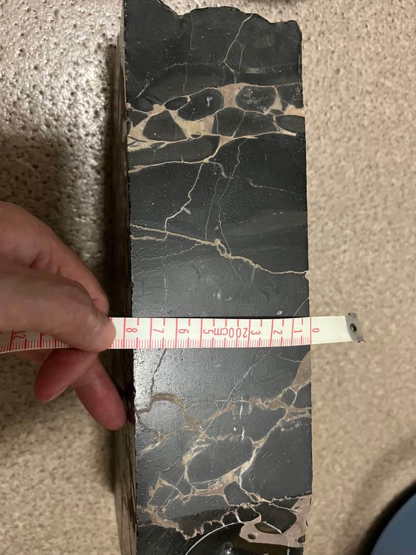 石製アートオブジェ 球体と台座のセット