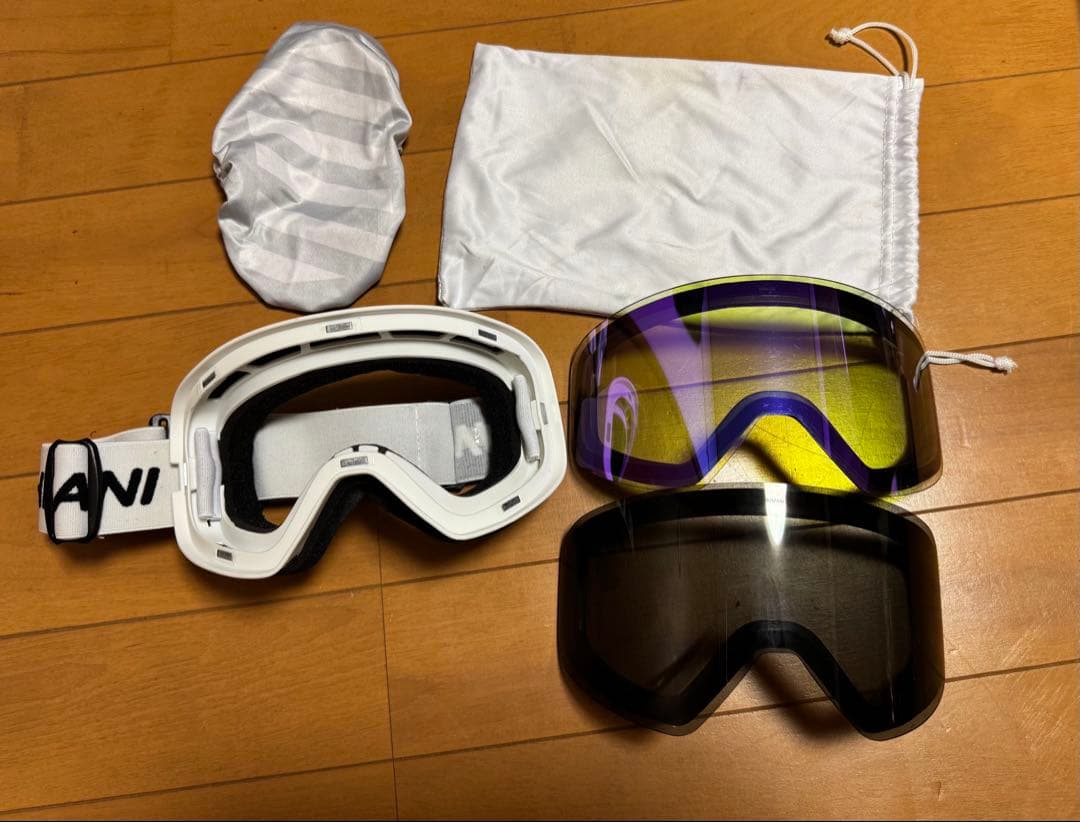 ハイマスマニアハイマニゴーグルセットマグネットバイオレットミラー・スモークレンズ
