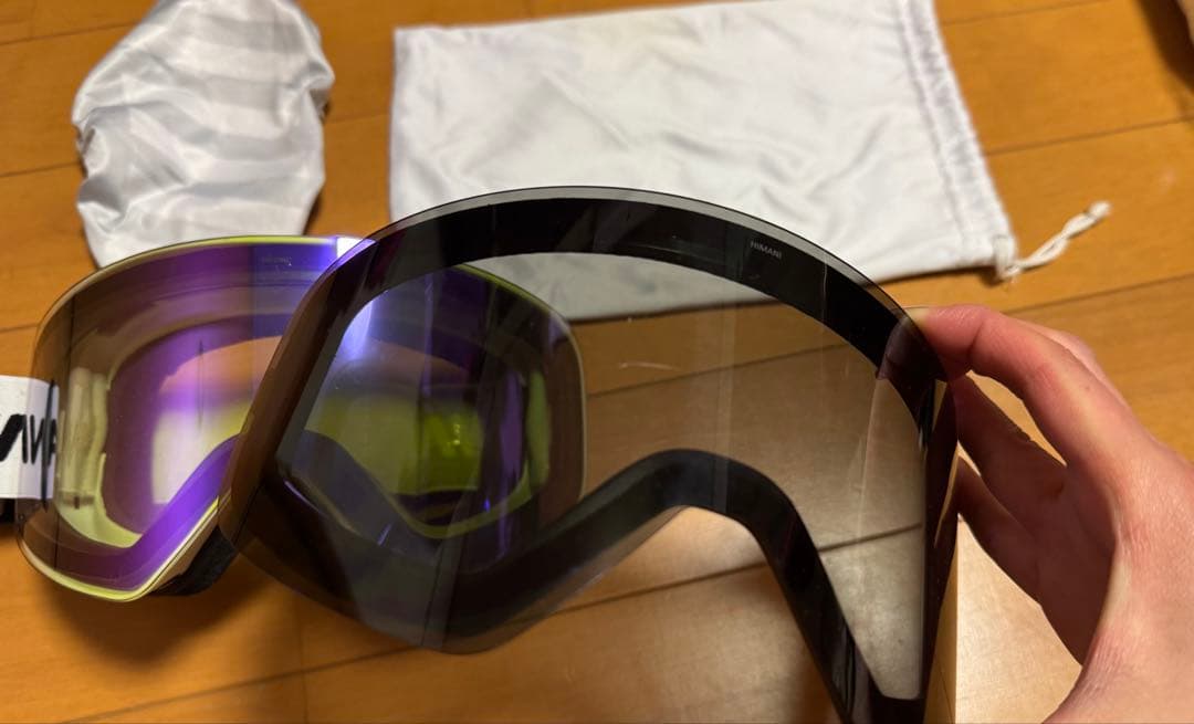 ハイマスマニアハイマニゴーグルセットマグネットバイオレットミラー・スモークレンズ