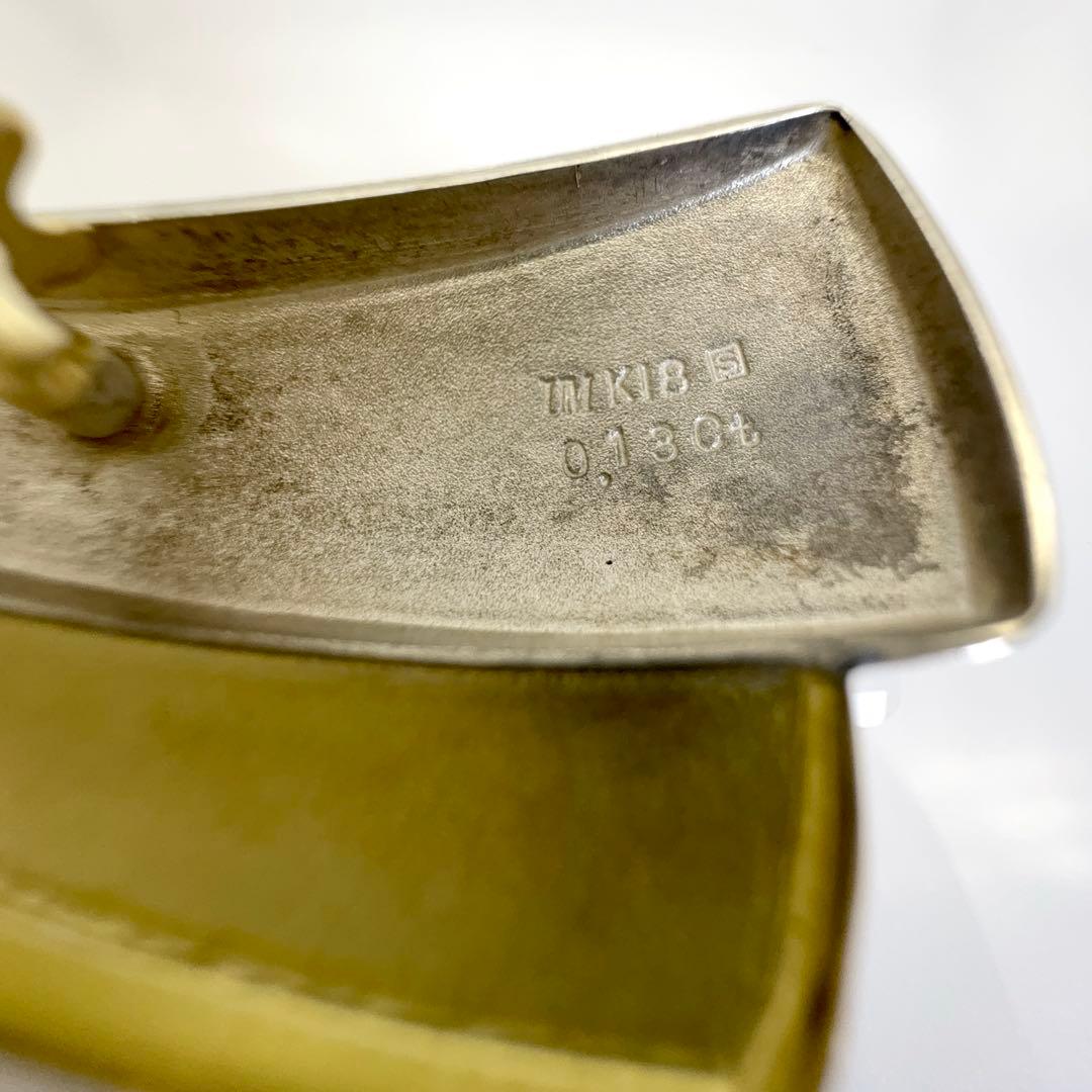 K18×シルバー ダイヤモンド0.13ct リボン ブローチ 総重量12.0g